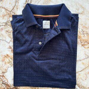 Paul Smith Navy and Orange Polo - Men's size Small